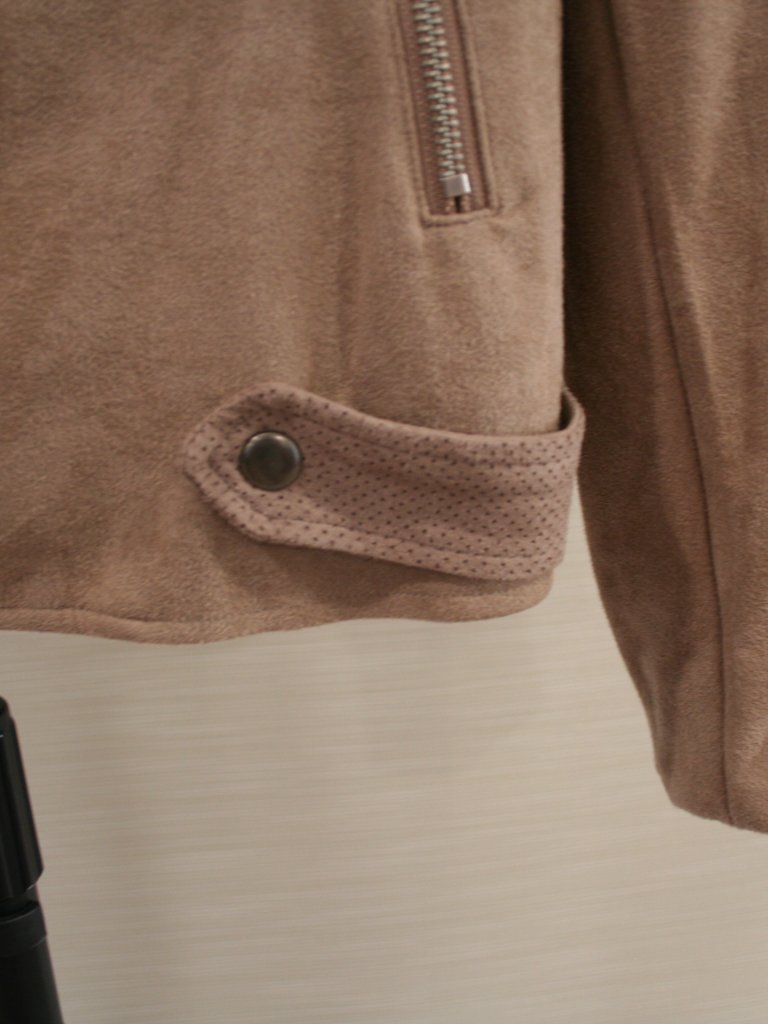 Market And Spruce Tan Faux Suede Jacket Size L — image 3 of 7